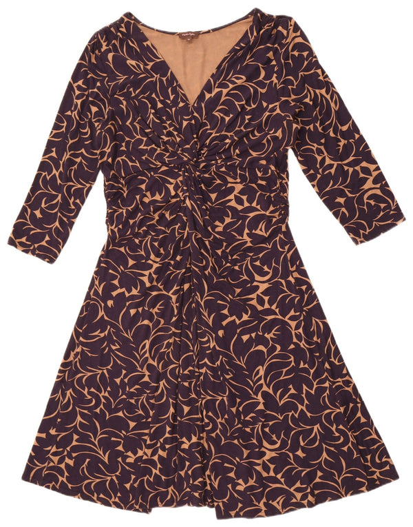 Phase Eight Vestido acampanado de manga 3/4 para mujer UK 46 Grande Azul marino Floral