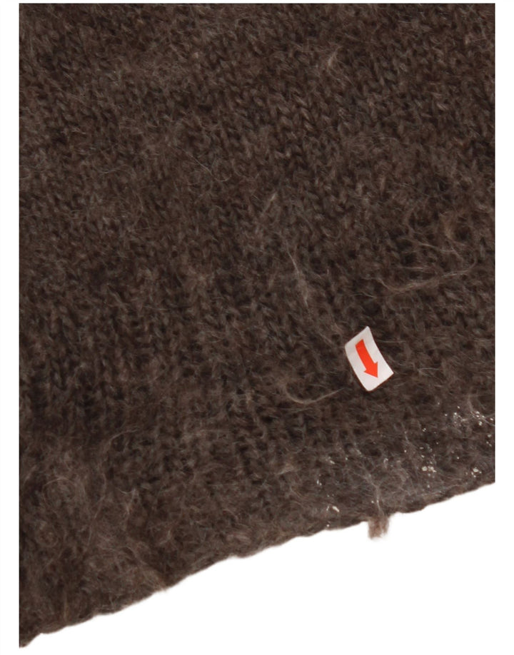 VINTAGE Chaleco para hombre Camiseta sin mangas Marrón medio Fair Isle