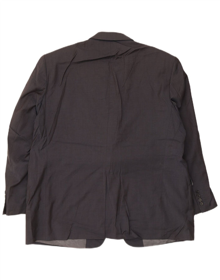 Marks & Spencer Chaqueta tipo blazer de 3 botones para hombre UK 46 3XL Lana azul marino