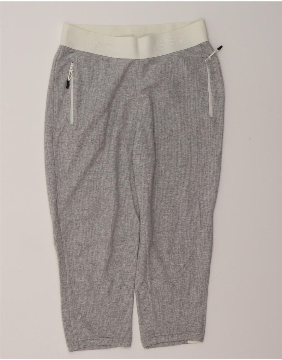 ADIDAS Pantalones de chándal gráficos para mujer Joggers UK 8/10 Small Grey