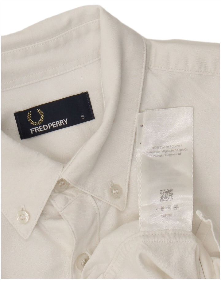 Camisa Fred Perry Hombre Pequeña Algodón Blanco