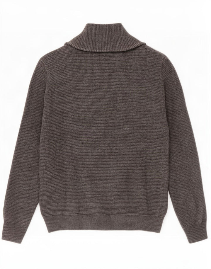 Jack & Jones - Cárdigan para hombre, talla grande, algodón gris