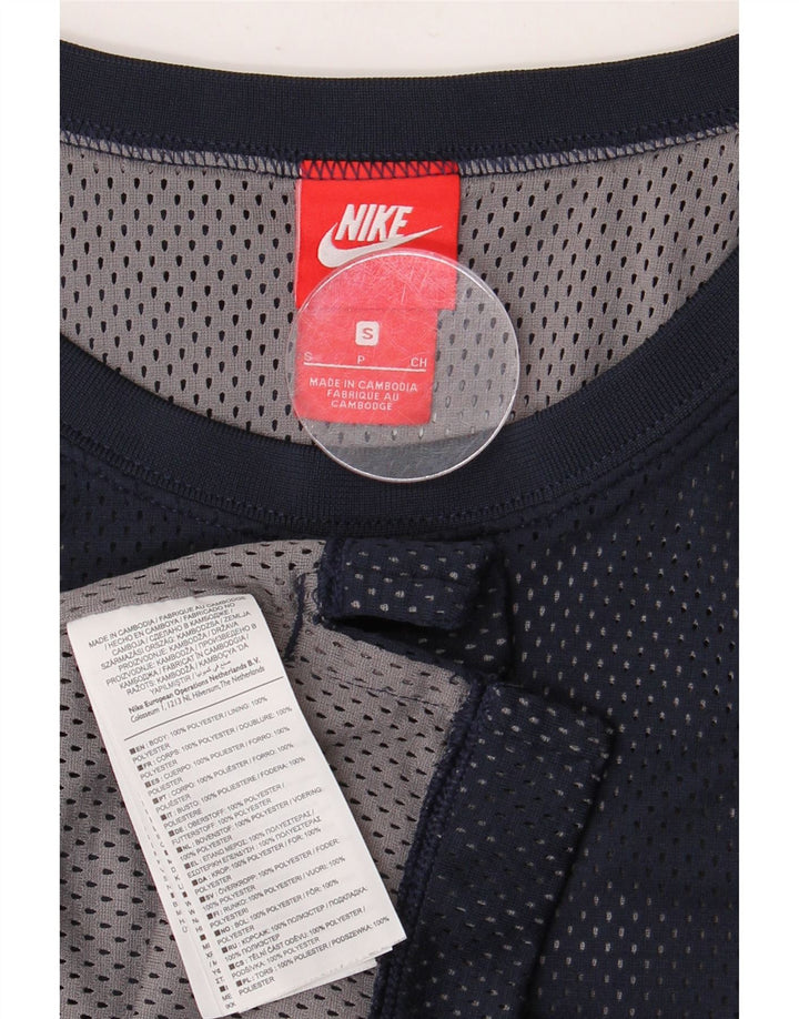NIKE Hombre Graphic Vest Top Small Azul Marino Poliéster