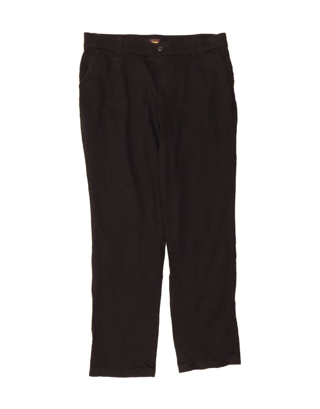 LEE Womens Straight Chino Trousers W34 L31 Black Vintage Lee and Second-Hand Lee from Messina Hembry 