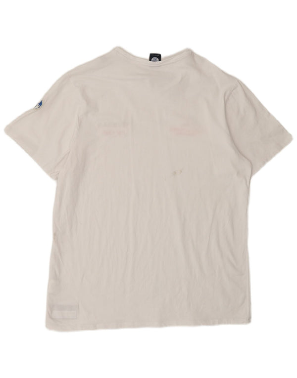 NORTH SAILS Camiseta gráfica para hombre Top XL Algodón blanco