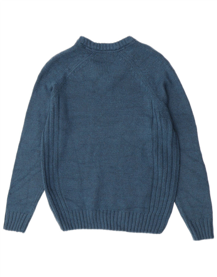 James Pringle - Jersey con cuello en V para hombre, acrílico azul pequeño