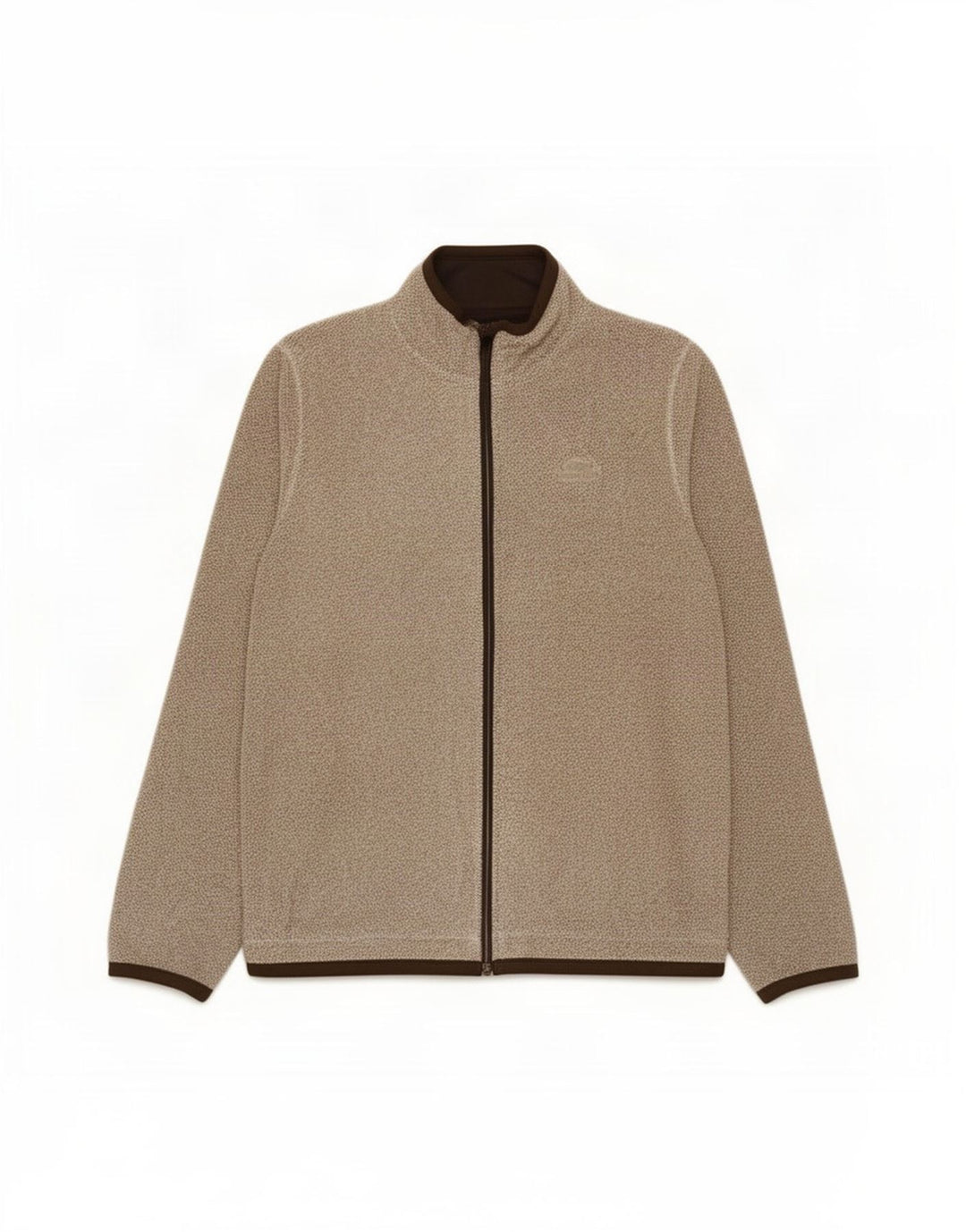 Weird Fish Chándal para hombre Chaqueta superior Poliéster moteado marrón grande