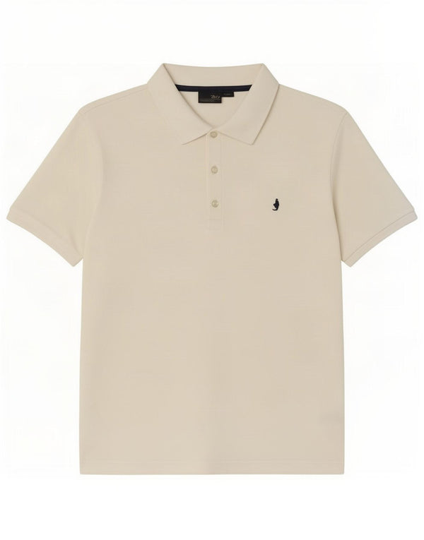 Marlboro Classics Polo para hombre grande de algodón blanco