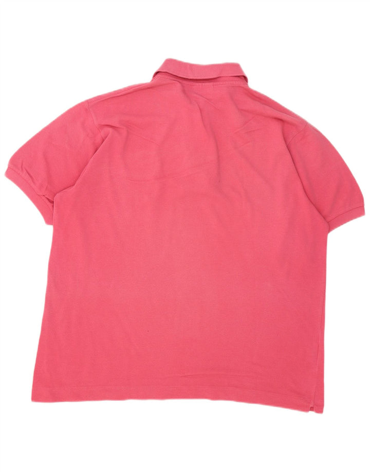 Polo Lacoste para hombre talla 5 grande algodón rosa