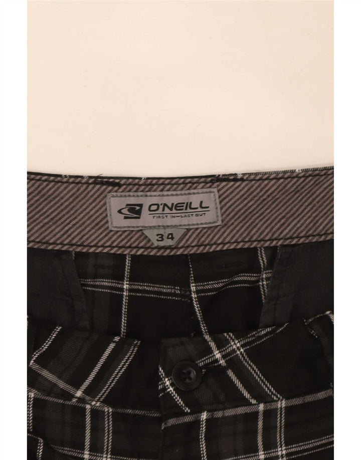 O'Neill Pantalones cortos chinos para hombre W34 Large Black Check