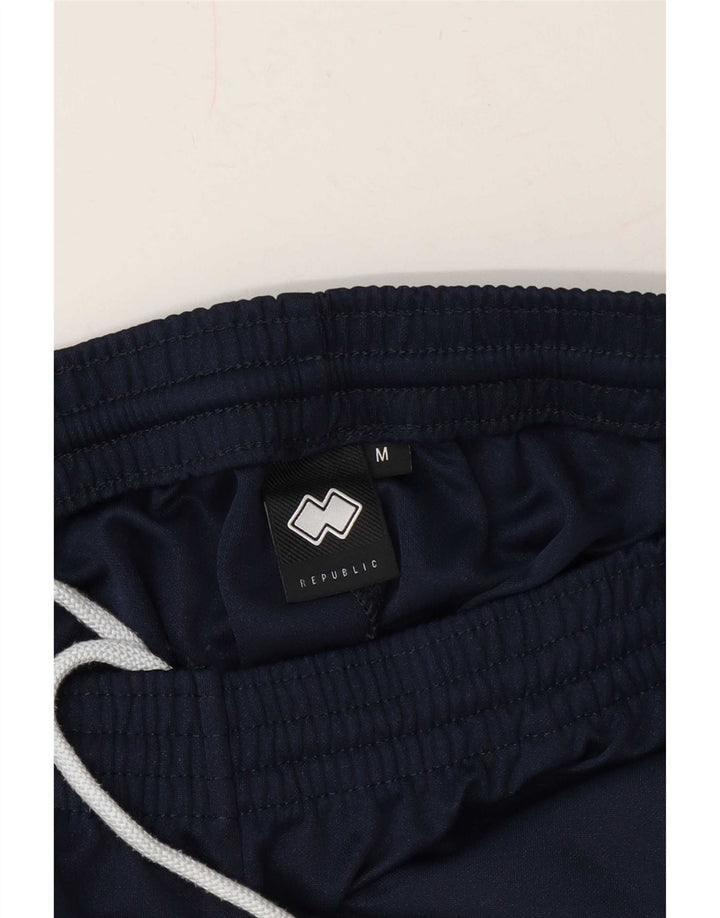 Errea Mens Graphic Sport Shorts Azul Marino Medio