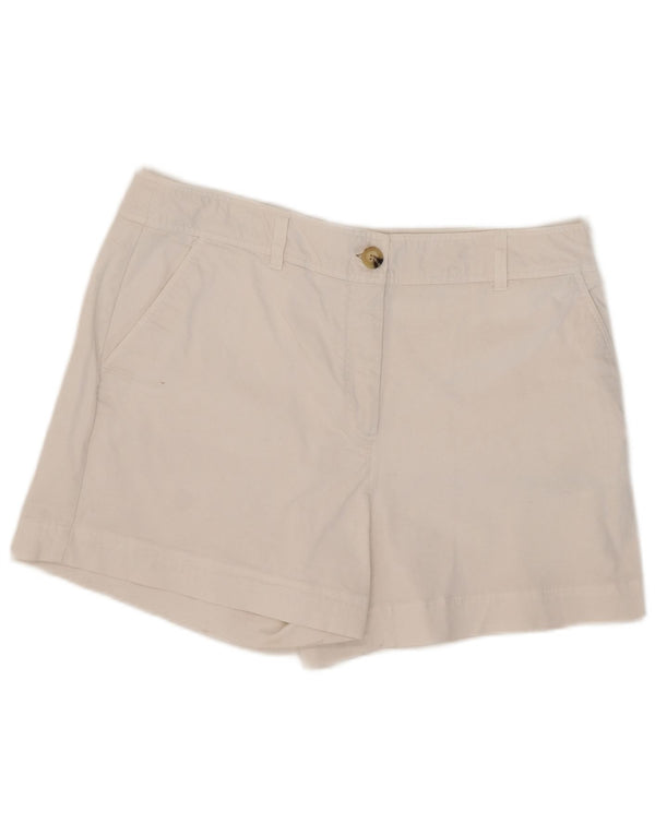 Hobbs Pantalones cortos chinos para mujer UK 16 Large W36 Algodón blanco