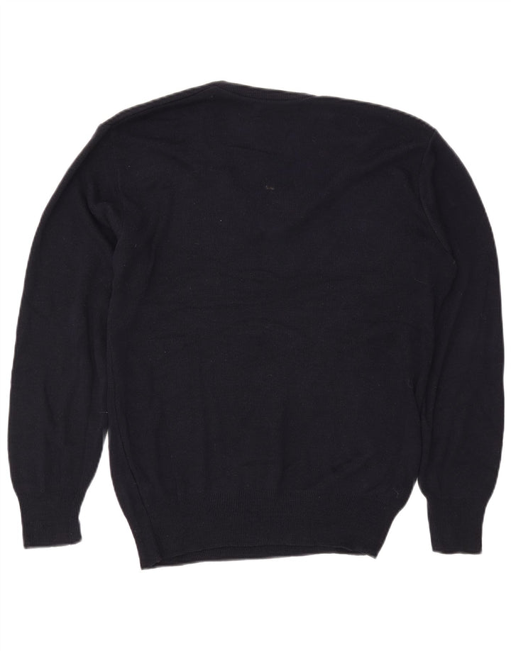 IZOD Suéter con Cuello en V para Hombre Pequeño Azul Marino Acrílico