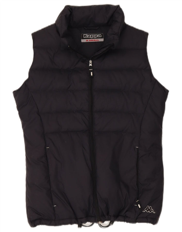 KAPPA Chaleco acolchado extragrande para mujer UK 6 XS Poliamida azul marino