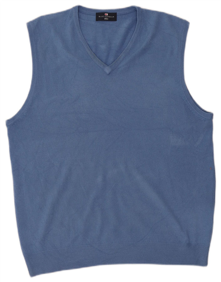 Marks & Spencer - Camiseta sin mangas para hombre, color azul, acrílico, tamaño grande