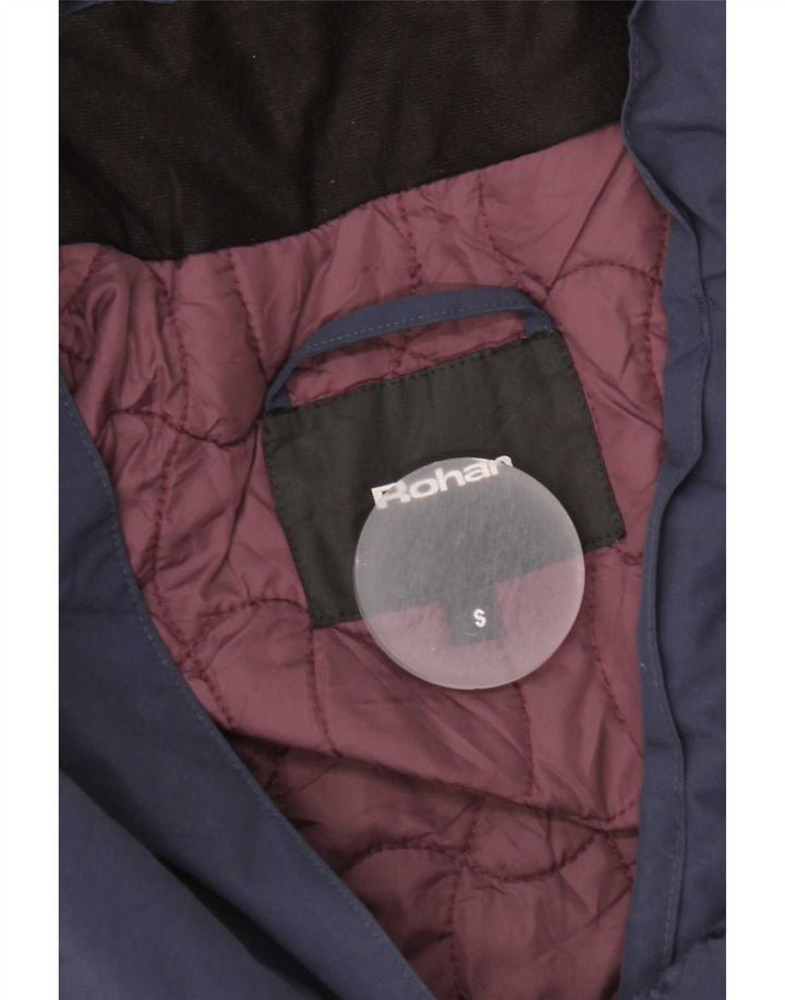 Rohan Parka extragrande con capucha para mujer UK 10 Small Azul marino