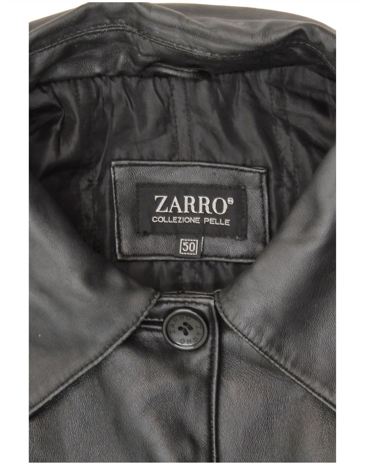 Zarro Abrigo Mujer Piel IT 50 XL Cuero Negro