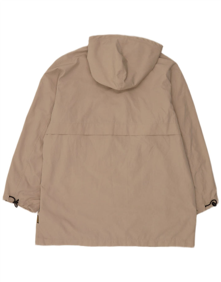 Armani Jeans Chubasquero con capucha para hombre IT 52 XL Poliéster beige