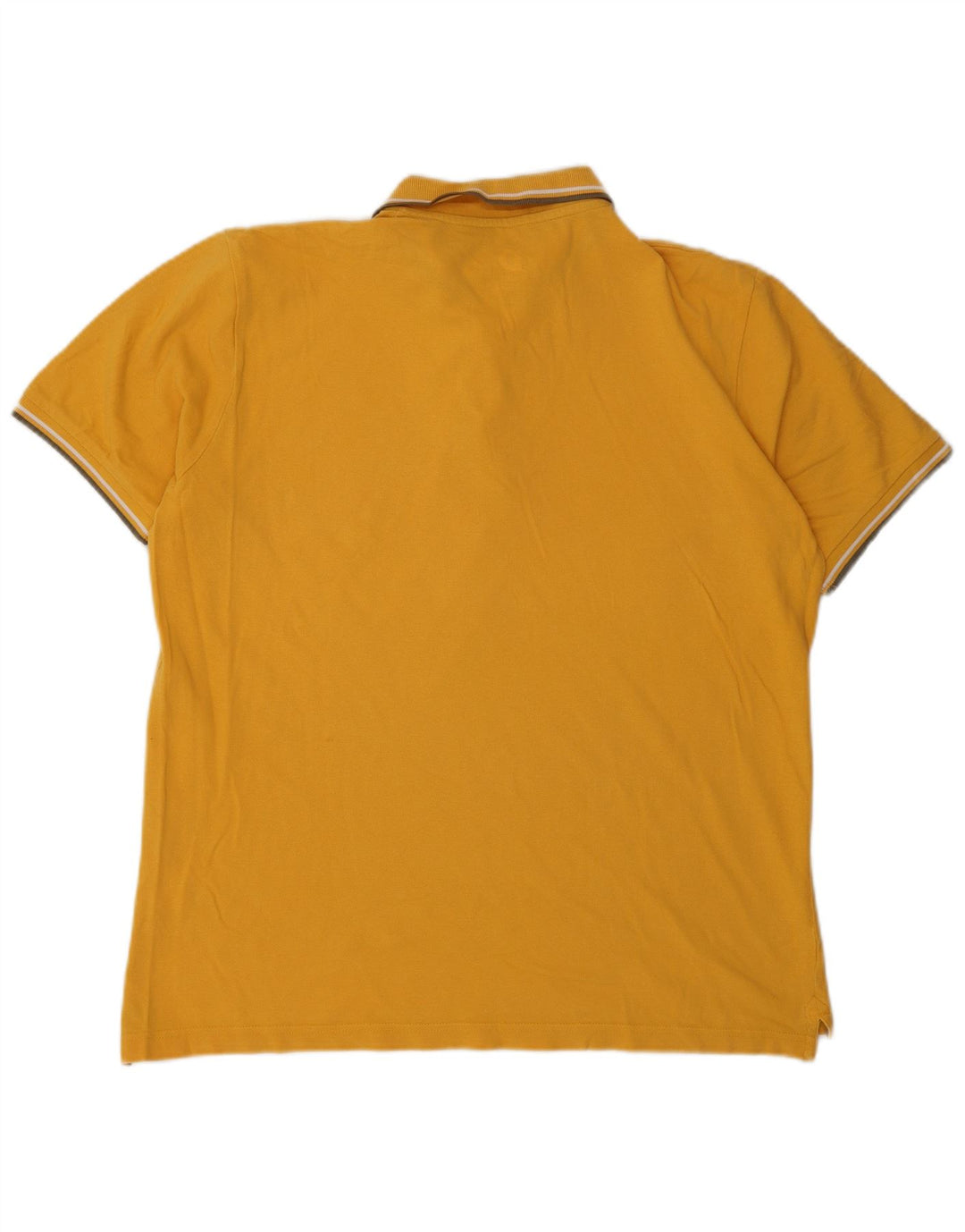 DACK'S Polo para hombre de algodón amarillo grande