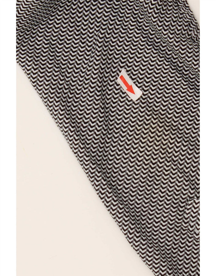 Camisa Reiss Slim Fit De Algodón Chevron Negro Mediano Hombre