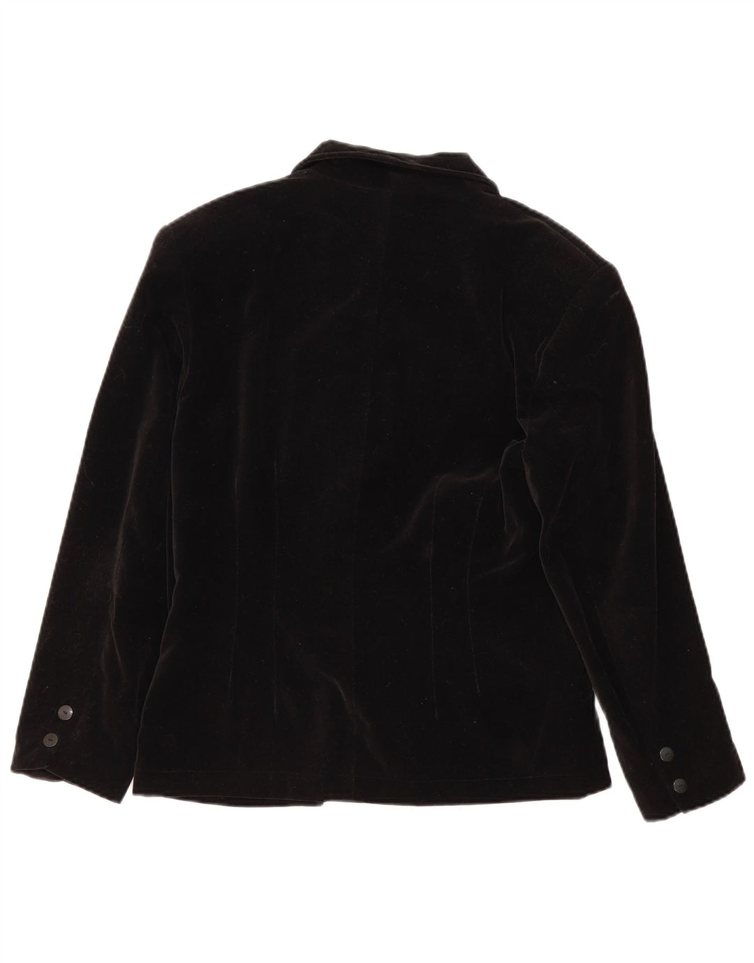 Vintage mujer oversize doble pecho Blazer chaqueta EU 36 pequeño negro