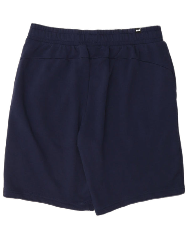 Puma - Pantalones cortos deportivos para hombre, talla grande, algodón azul marino