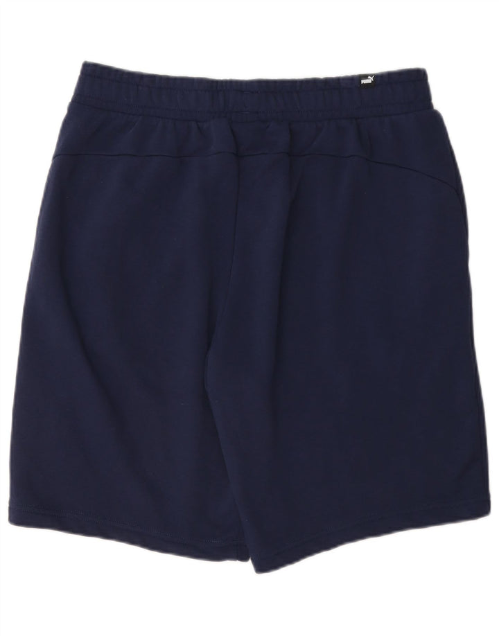 Puma - Pantalones cortos deportivos para hombre, talla grande, algodón azul marino