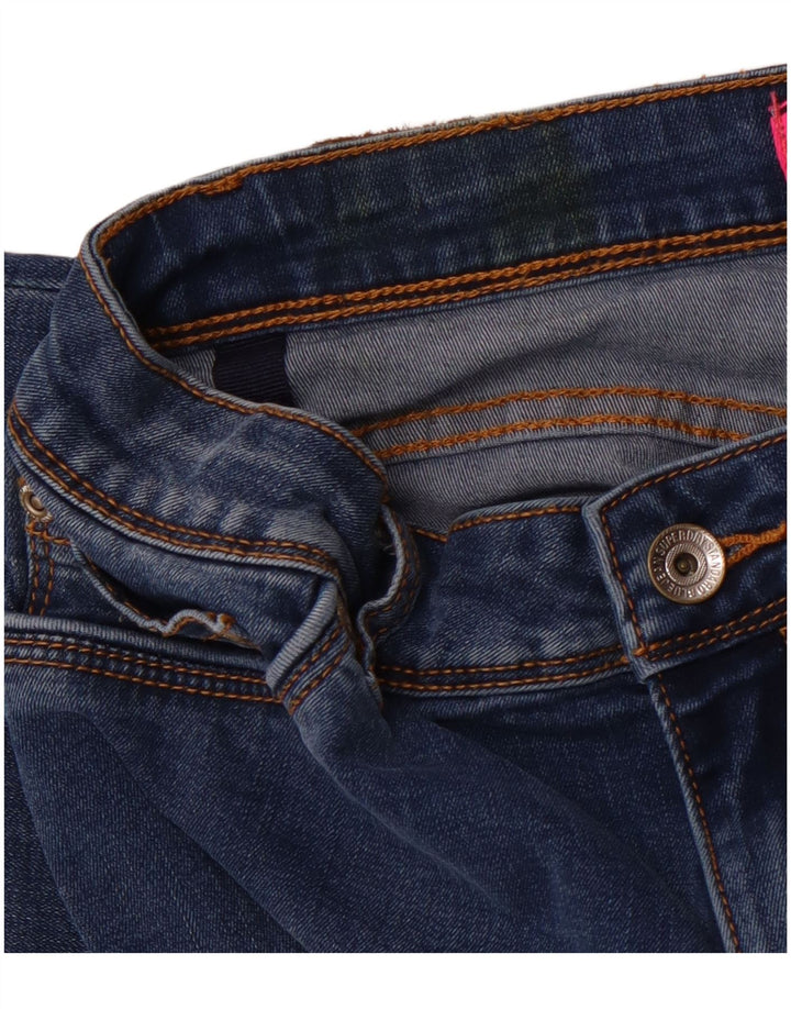 SUPERDRY Vaqueros ajustados Alexia Jegging para mujer W28 L28 Algodón azul