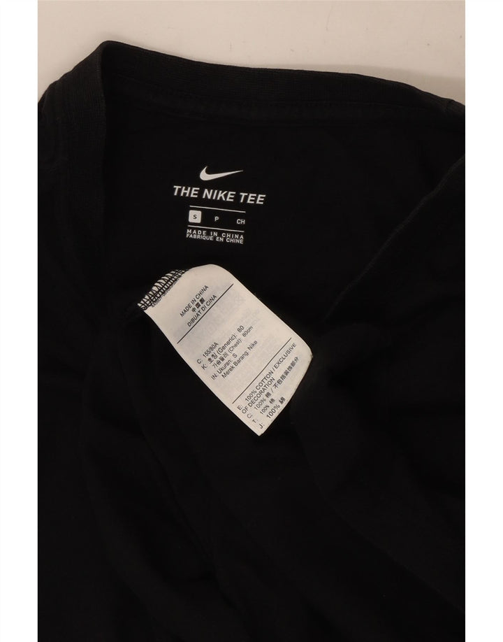 Nike - Camiseta gráfica para hombre, talla pequeña, algodón negro