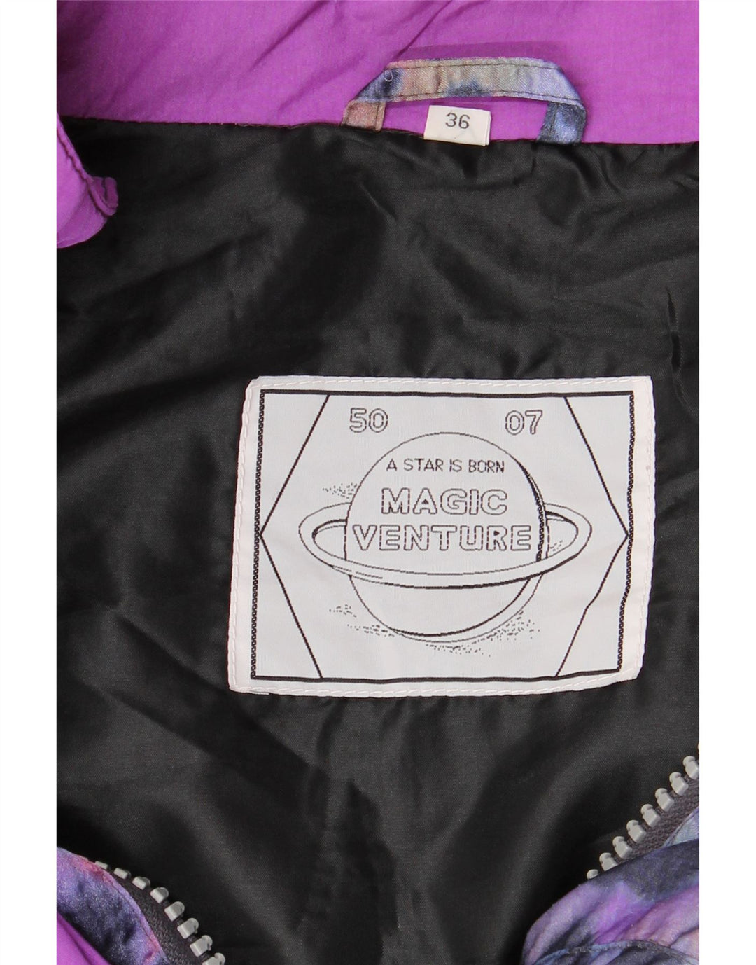 Magic Venture Chaqueta acolchada para mujer EU 36 Small Multicolor 80s