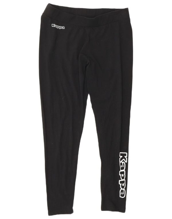 KAPPA Leggings gráficos para mujer UK 40 XL Algodón negro