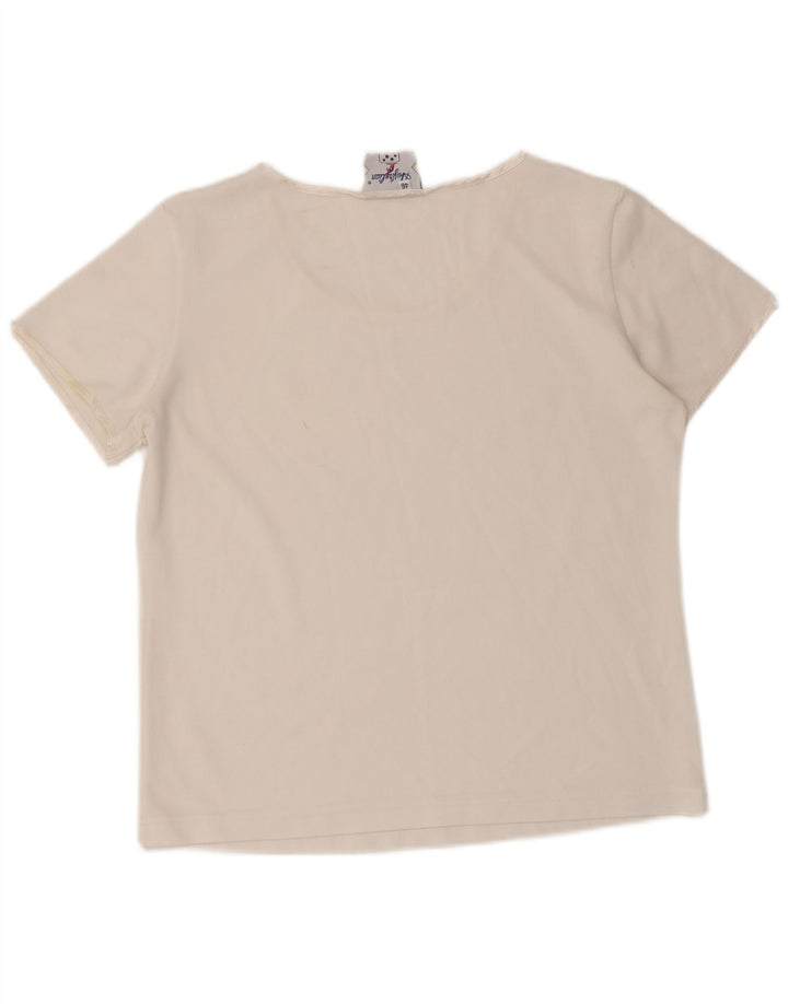 AUSTRALIAN L'ALPINA Camiseta Mujer Top IT 46 Grande Poliéster Blanco