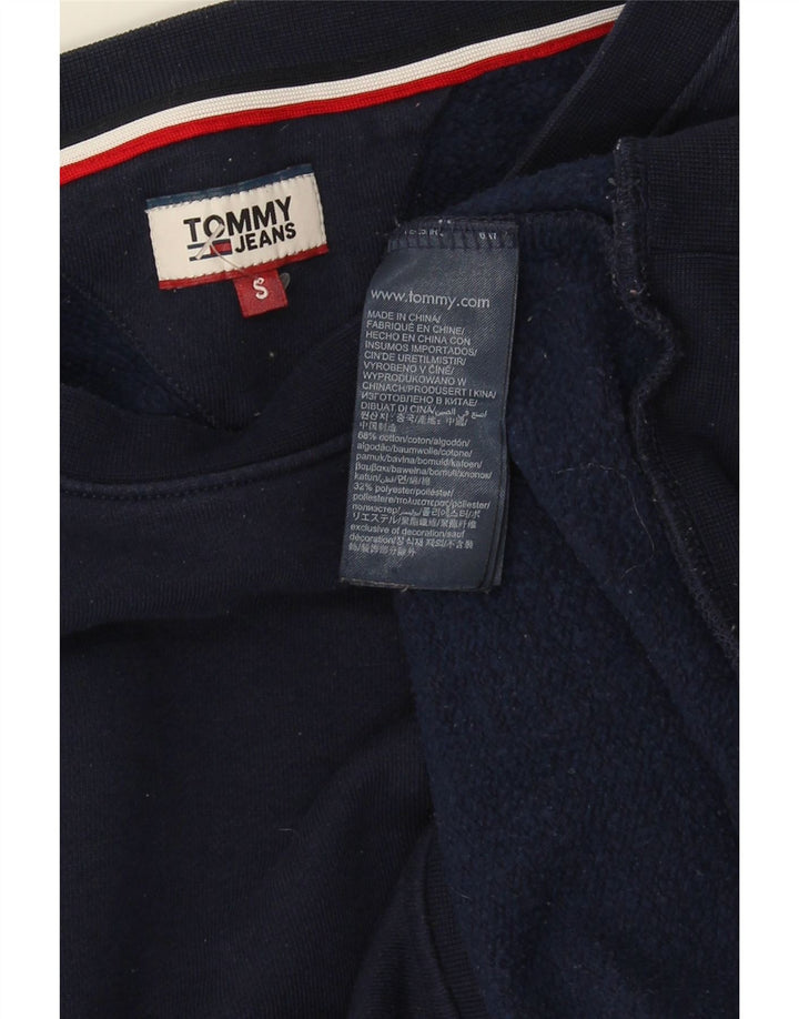 Tommy Hilfiger Sudadera extragrande para mujer UK 10 Small Azul marino