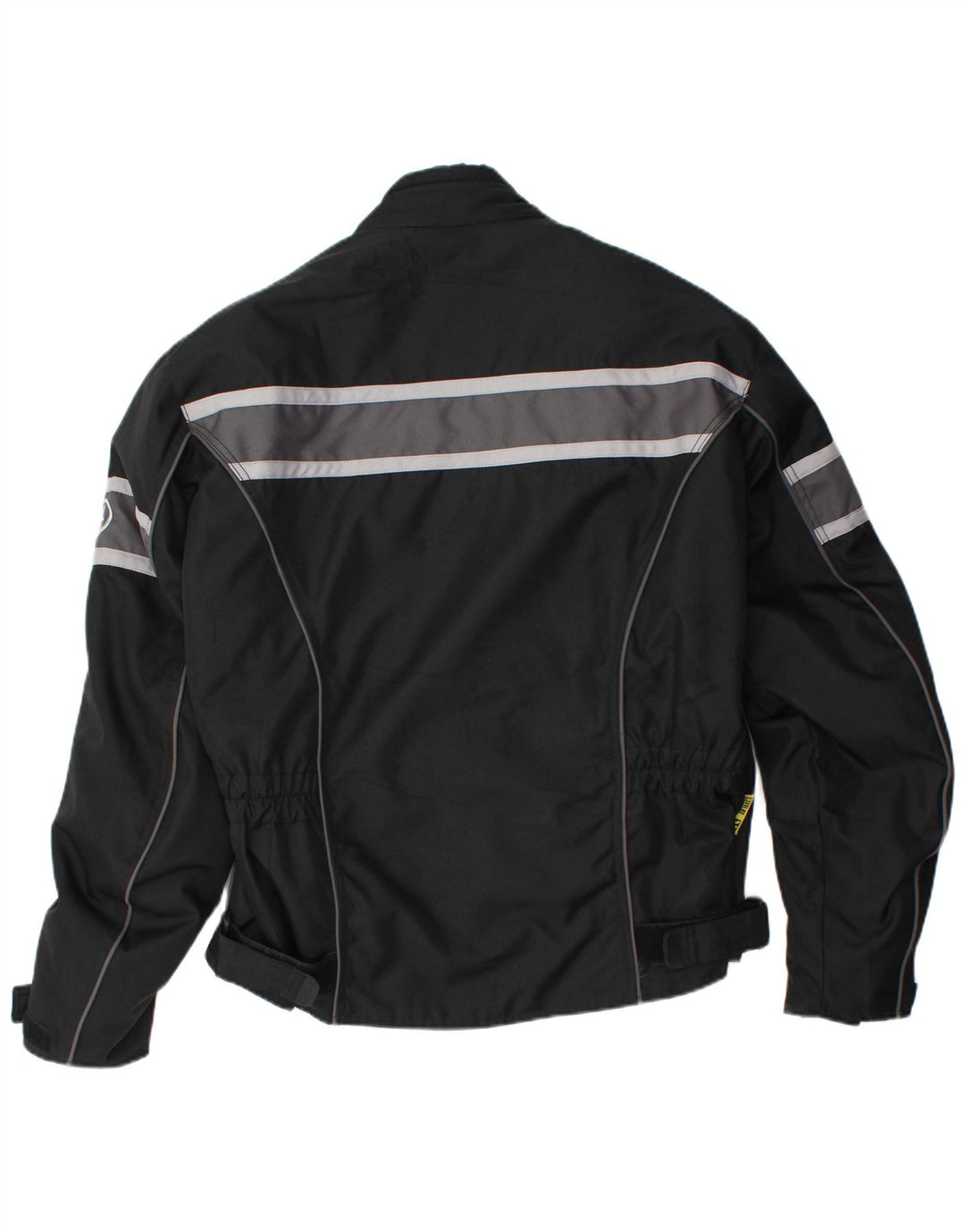 Vintage hombres Racer chaqueta Reino Unido 42 XL negro rayas