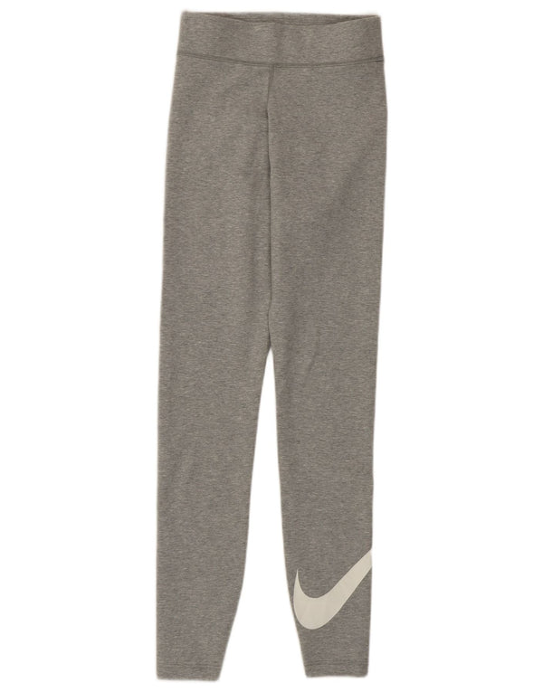 Nike Leggings gráficos para mujer UK 4 XS Gris Algodón