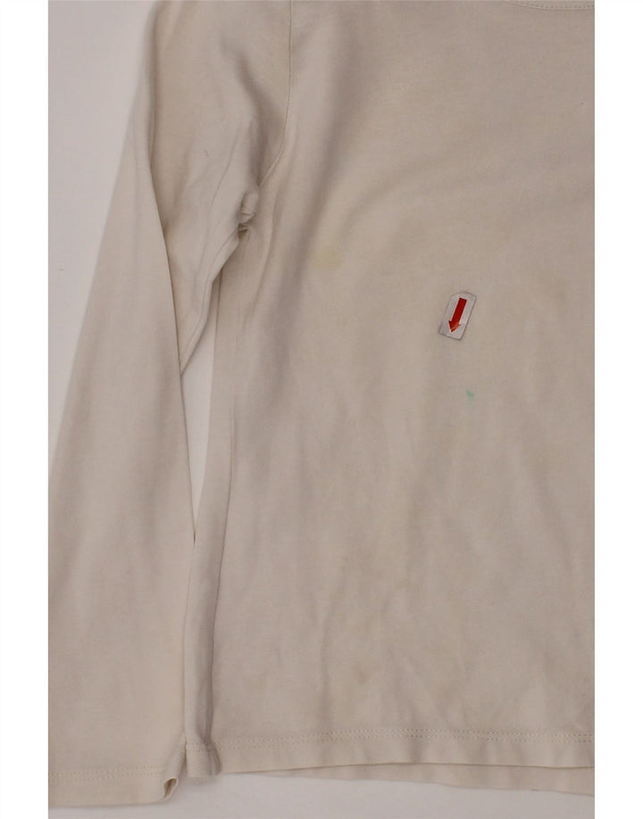 BURBERRY Top Niña Manga Larga 5-6 Años Blanco Cuadros
