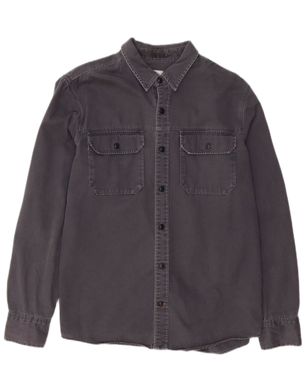 FAT FACE Camisa para hombre Grande Gris Algodón