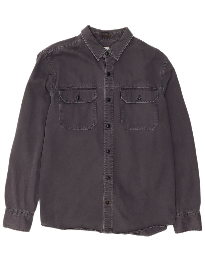 FAT FACE Camisa para hombre Grande Gris Algodón