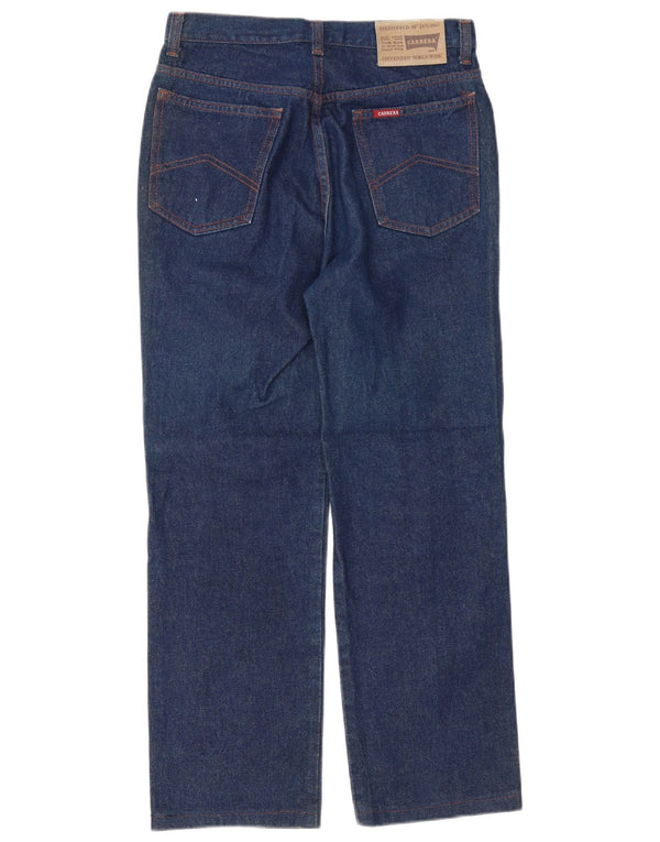 Carrera Jeans rectos para hombre IT 46 Small W30 L28 Algodón azul marino