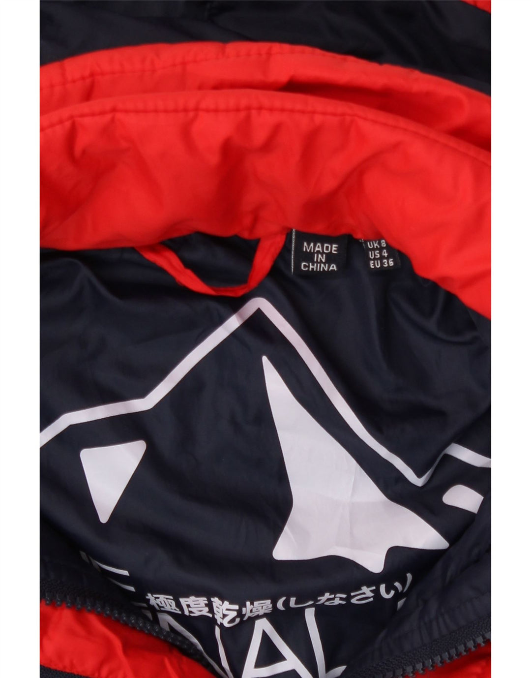 Superdry Chaqueta Acolchada Con Capucha Para Mujer UK 8 Small Poliéster Rojo