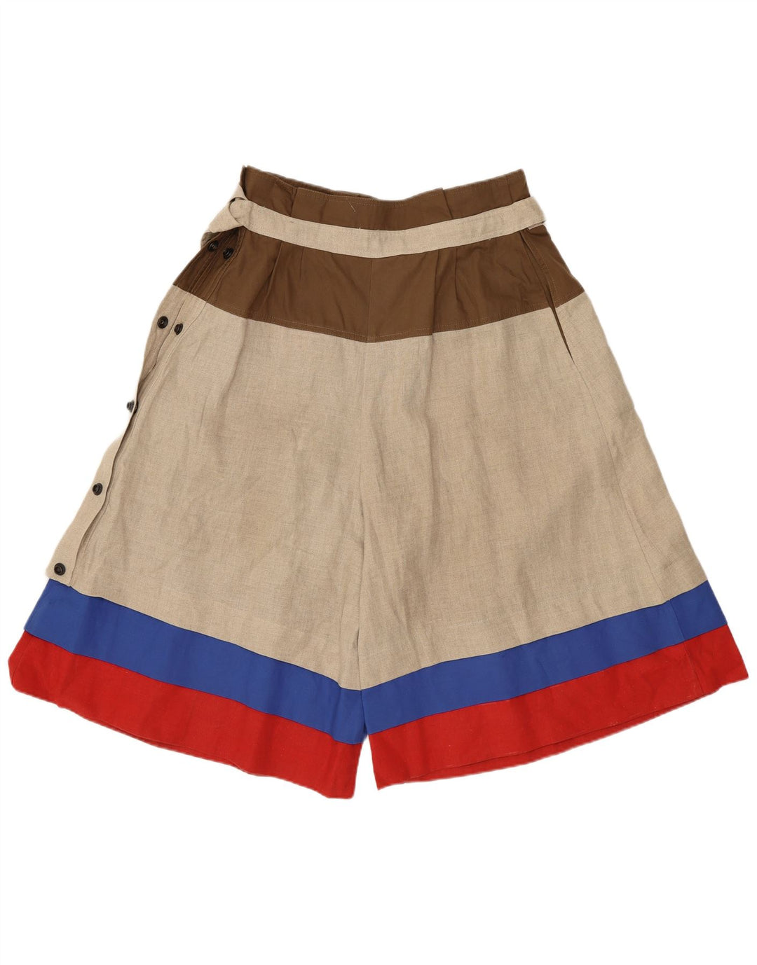 Shorts informales para mujer Gianfranco Ferre W28 Bloque de color beige medio