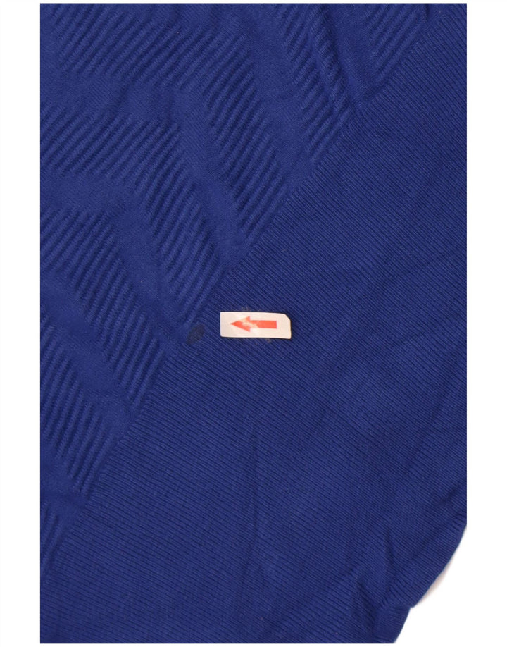 Marks & Spencer Suéter tipo jersey con cuello redondo para mujer UK 44 Azul medio Geométrico