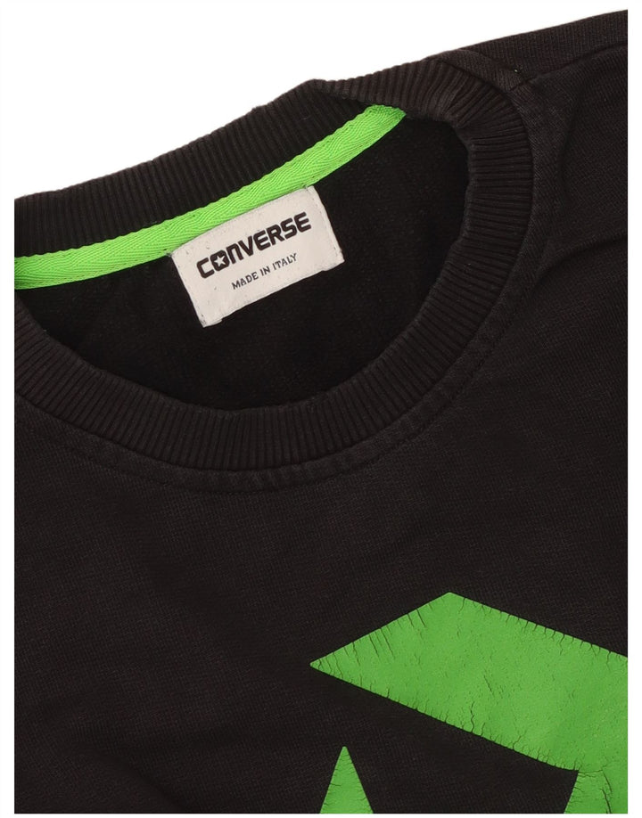 Converse Hombre Graphic Sudadera Jumper Grande Negro