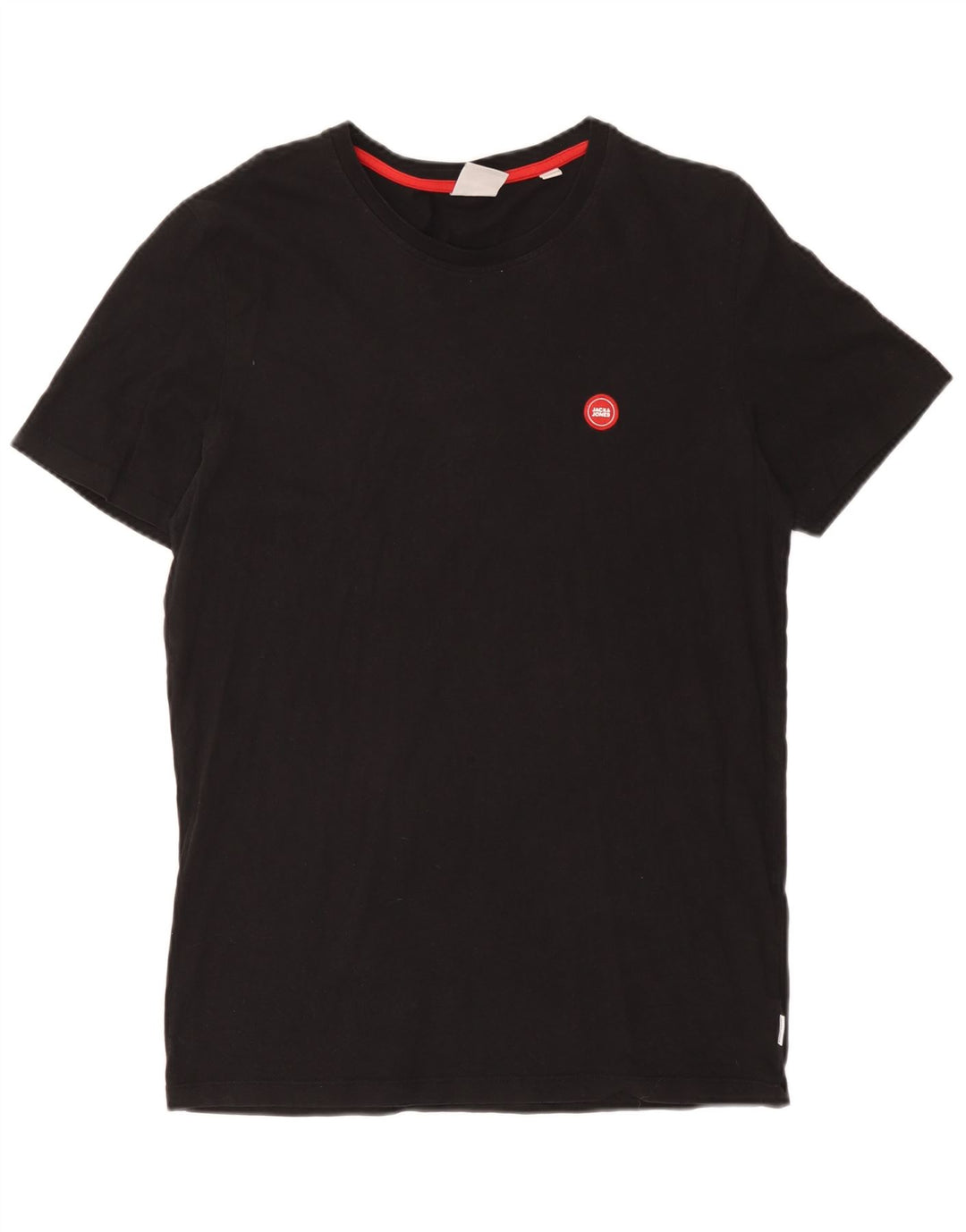 Jack & Jones - Camiseta para hombre, talla grande, color negro, algodón