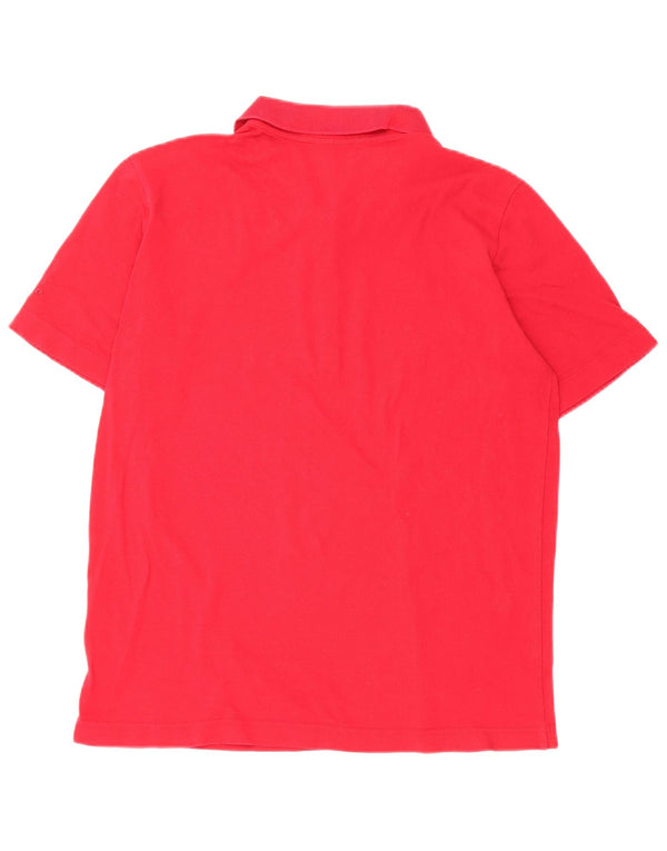 Ellesse Polo para mujer UK 10 Small Red Cotton