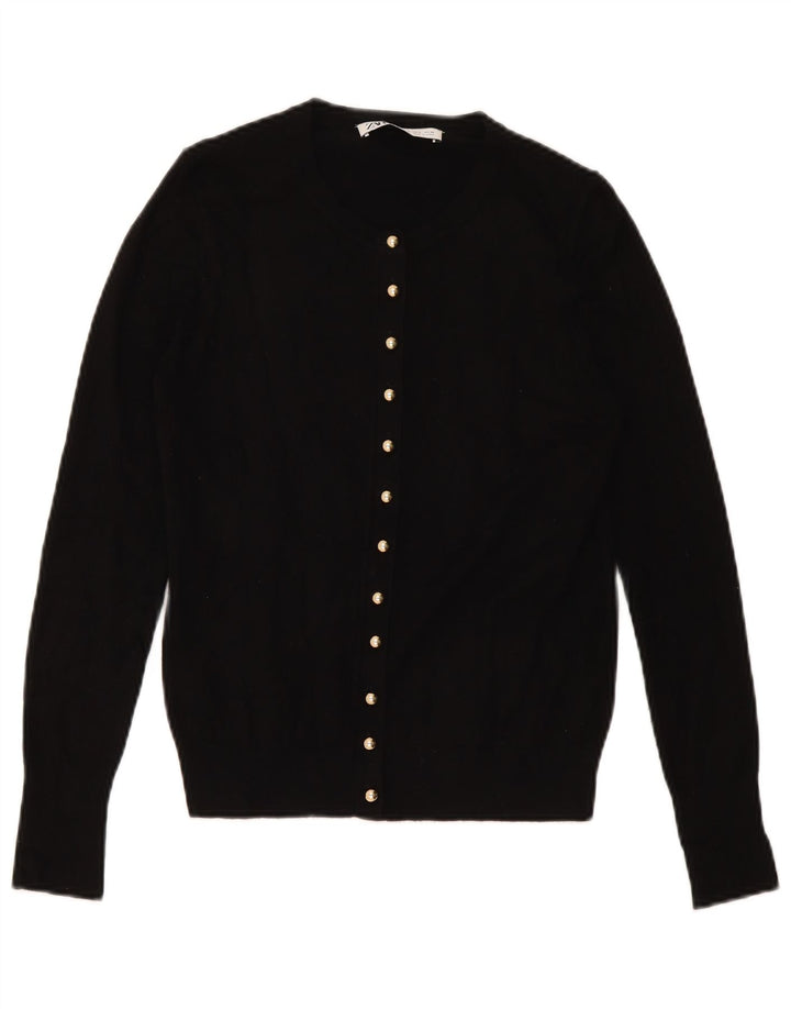 Zara Mujer Cárdigan Suéter UK 10 Small Negro