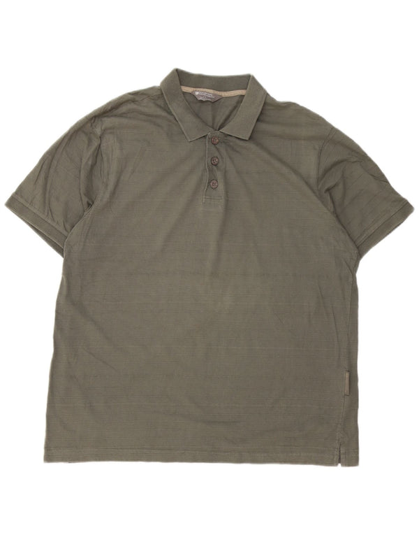 Polo para hombre Mountain Warehouse de algodón caqui grande