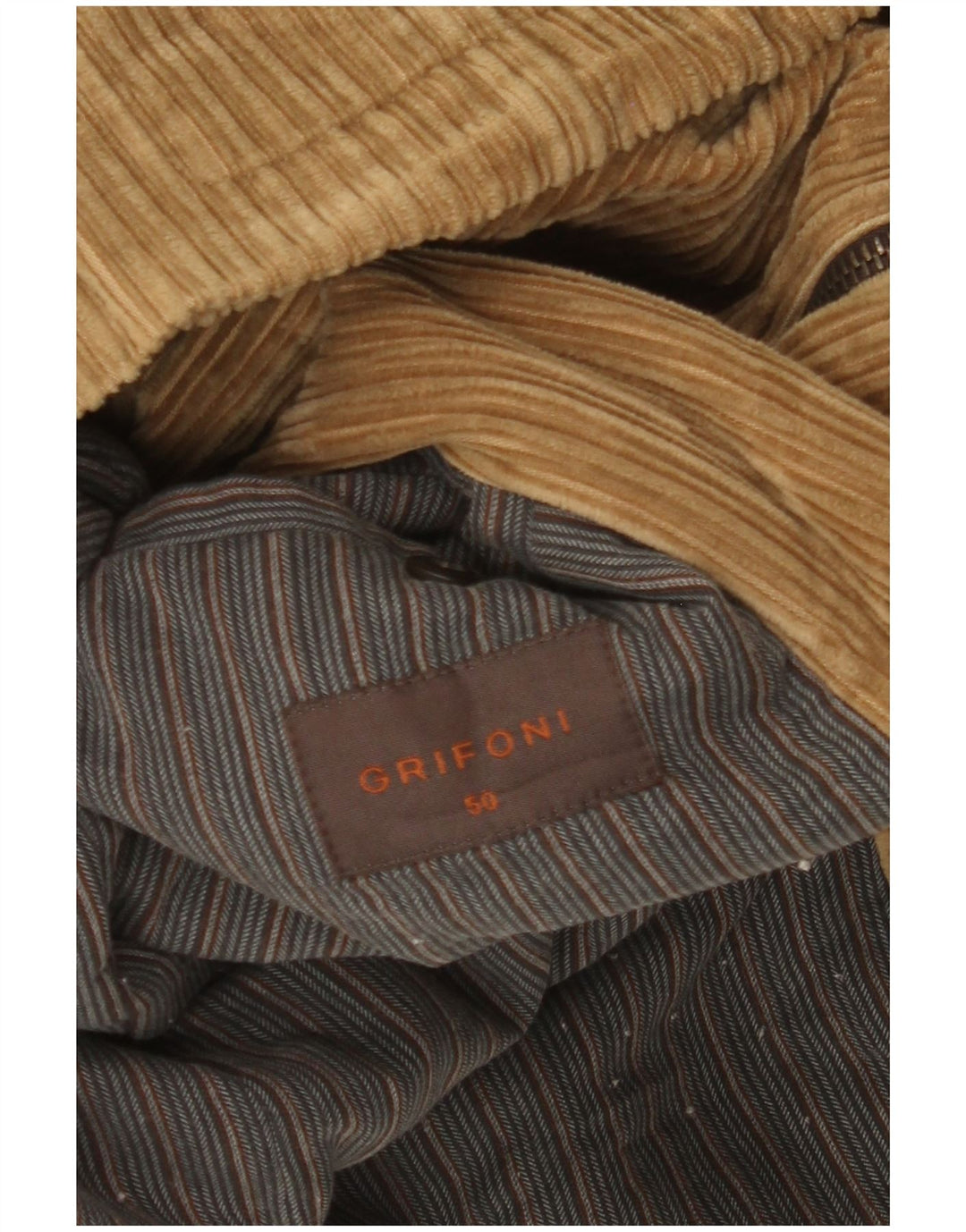 Grifoni Chaqueta de pana para hombre IT 50 Large Beige