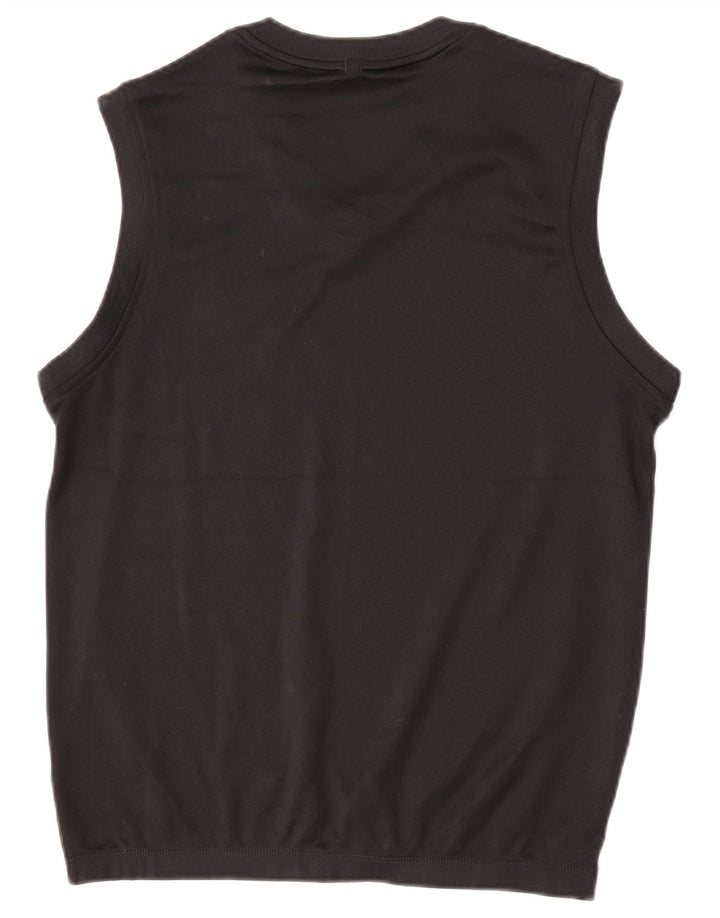 Nike Mens Dri Fit Chaleco Top Pequeño Poliéster Negro