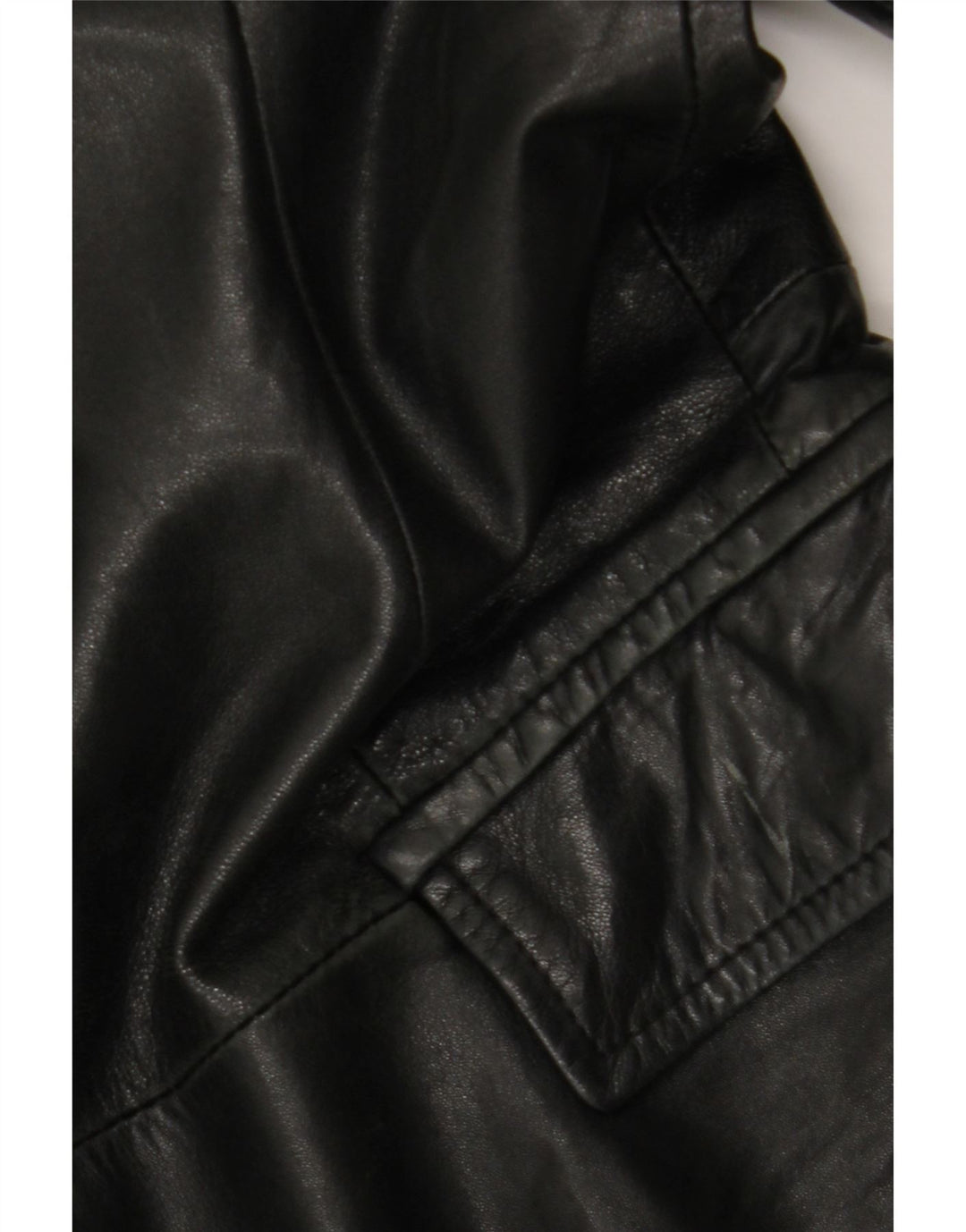 CONBIPEL Mens 3 Button Leather Blazer Jacket IT 54 XL Black Leather